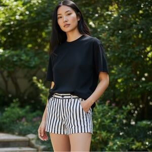 Stripes Denim shorts